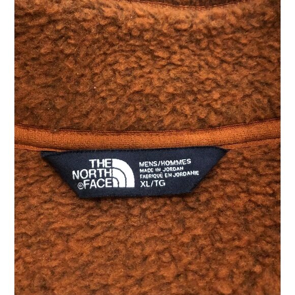 The North Face 1/2 Zip Long Sleeve Sweater Mens XL Burnt Orange - Picture 3 of 7